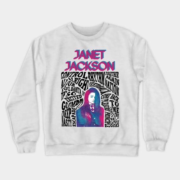 Janet Jackson Crewneck Sweatshirt by cdisneyfanatic